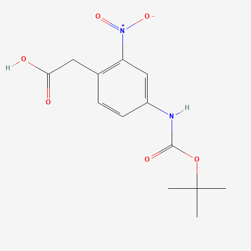 2-(4-(TERT-BUTOXYCARBONYLAMINO)-2-NITROPHENYL)ACETIC ACID (CAS: 512180-63-1) - Related Chemical Product