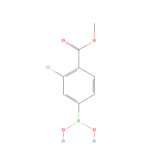 (3-CHLORO-4-METHOXYCARBONYL)BENZENEBORONIC ACID (CAS: 603122-82-3) - Related Chemical Product