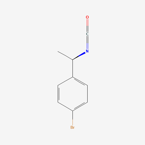(R)-(+)-1-(4-BROMOPHENYL)ETHYL ISOCYANATE (CAS: 618461-78-2) - Chemical Structure and Molecular Formula 