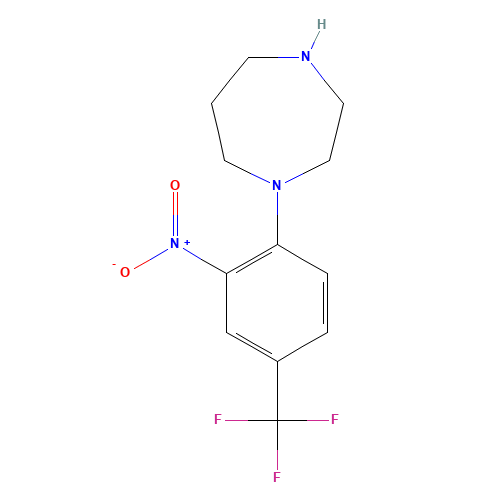 1-[2-NITRO-4-(TRIFLUOROMETHYL)PHENYL]-1,4-DIAZEPANE (CAS: 646455-48-3) - Related Chemical Product