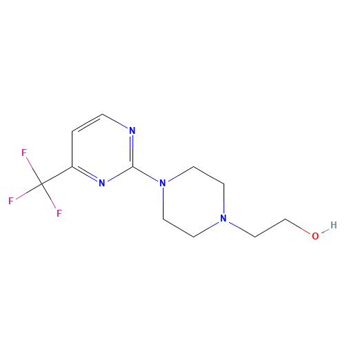 2-[4-[4-(TRIFLUOROMETHYL)PYRIMIDIN-2-YL]PIPERAZINO]ETHAN-1-OL (CAS: 651004-99-8) - Related Chemical Product