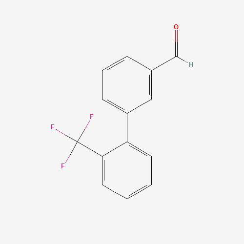 2'-TRIFLUOROMETHYL-BIPHENYL-3-CARBALDEHYDE (CAS: 675596-31-3) - Chemical Structure and Molecular Formula 
