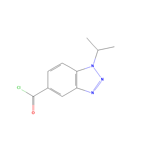 1-ISOPROPYL-1H-1,2,3-BENZOTRIAZOLE-5-CARBONYL CHLORIDE (CAS: 679806-67-8) - Chemical Structure and Molecular Formula 