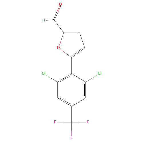 5-[2,6-DICHLORO-4-(TRIFLUOROMETHYL)PHENYL]-2-FURALDEHYDE (CAS: 680215-60-5) - Related Chemical Product