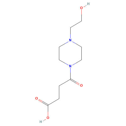 4-[4-(2-HYDROXY-ETHYL)-PIPERAZIN-1-YL]-4-OXO-BUTYRIC ACID (CAS: 717904-43-3) - Related Chemical Product
