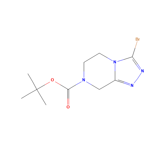 TERT-BUTYL 3-BROMO-5,6-DIHYDRO-[1,2,4]TRIAZOLO[4,3-A]PYRAZINE-7(8H)-CARBOXYLATE (CAS: 723286-80-4) - Related Chemical Product