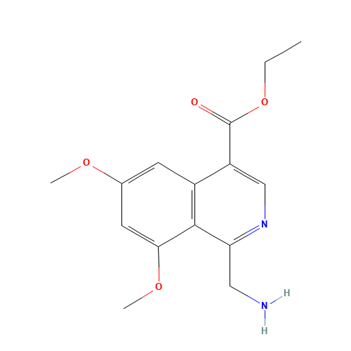 ETHYL 1-(AMINOMETHYL)-6,8-DIMETHOXYISOQUINOLINE-4-CARBOXYLATE (CAS: 784127-15-7) - Related Chemical Product