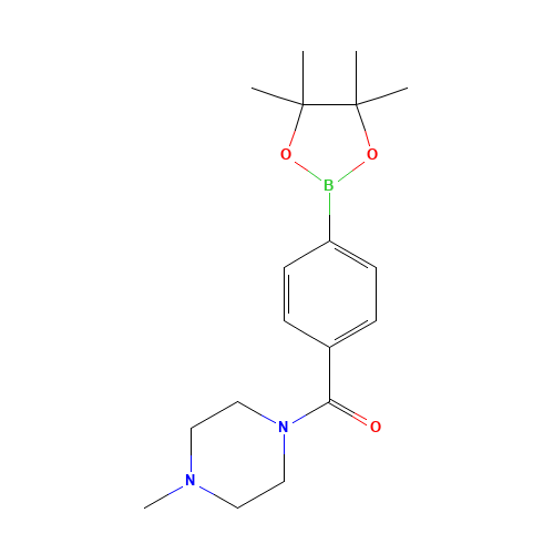 (4-METHYL-PIPERAZINE-1-YL)-[4-(4,4,5,5-TETRAMETHYL-1,3,2-DIOXABOROLAN-2-YL)-PHENYL]-METHANONE (CAS: 832114-06-4) - Related Chemical Product