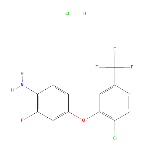 4-[2-CHLORO-5-(TRIFLUOROMETHYL)PHENOXY]-2-FLUOROANILINE HYDROCHLORIDE (CAS: 849776-61-0) - Related Chemical Product