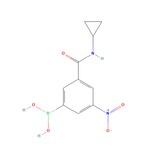 3-(CYCLOPROPYLCARBAMOYL)-5-NITROPHENYLBORONIC ACID (CAS: 871332-86-4) - Related Chemical Product