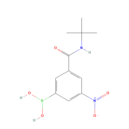 3-(T-BUTYLCARBAMOYL)-5-NITROPHENYLBORONIC ACID (CAS: 871332-87-5) - Related Chemical Product