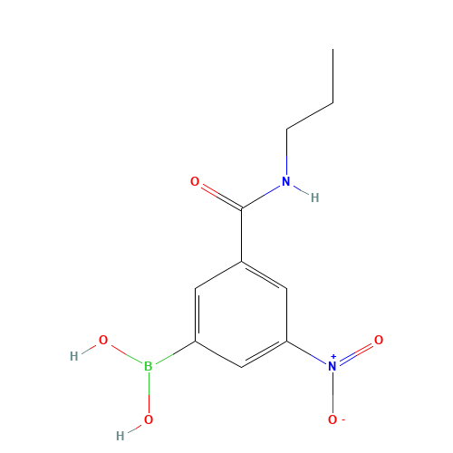 3-(PROPYLCARBAMOYL)-5-NITROPHENYLBORONIC ACID (CAS: 871332-88-6) - Related Chemical Product