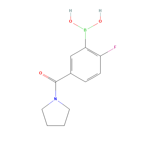 2-FLUORO-5-(PYRROLIDINE-1-CARBONYL)PHENYLBORONIC ACID (CAS: 874289-42-6) - Related Chemical Product
