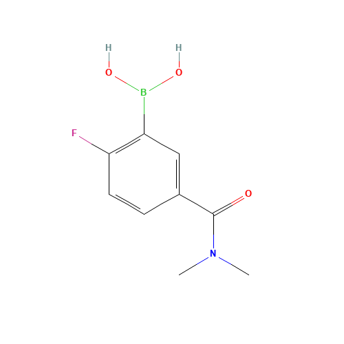 5-(DIMETHYLCARBAMOYL)-2-FLUOROBENZENEBORONIC ACID (CAS: 874289-46-0) - Related Chemical Product