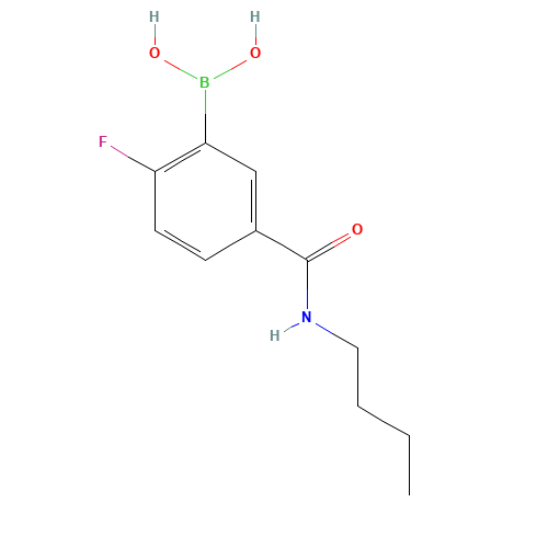 5-(BUTYLCARBAMOYL)-2-FLUOROBENZENEBORONIC ACID (CAS: 874289-50-6) - Related Chemical Product