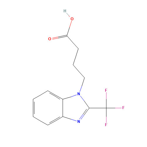 4-[2-(TRIFLUOROMETHYL)-1H-BENZIMIDAZOL-1-YL]BUTANOIC ACID (CAS: 876728-42-6) - Related Chemical Product