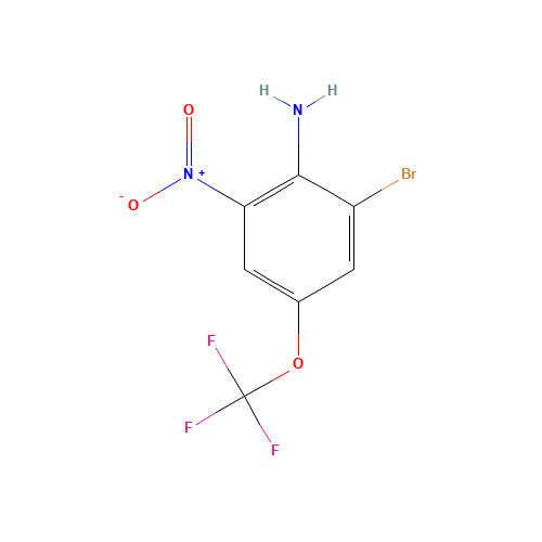 2-Bromo-6-nitro-4-trifluoromethoxyaniline (CAS: 886499-21-4) - Chemical Structure and Molecular Formula 