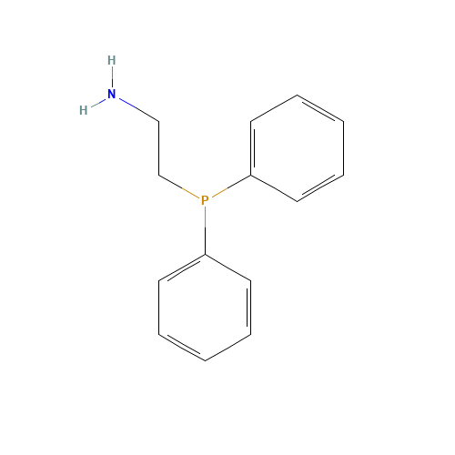 2-(DIPHENYLPHOSPHINO)ETHYLAMINE (CAS: 4848-43-5) - Chemical Structure and Molecular Formula 