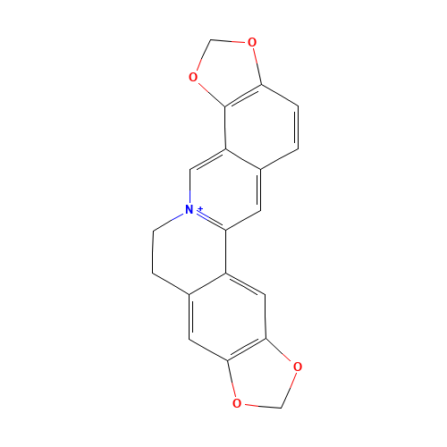 COPTISINE (CAS: 3486-66-6) - Chemical Structure and Molecular Formula 