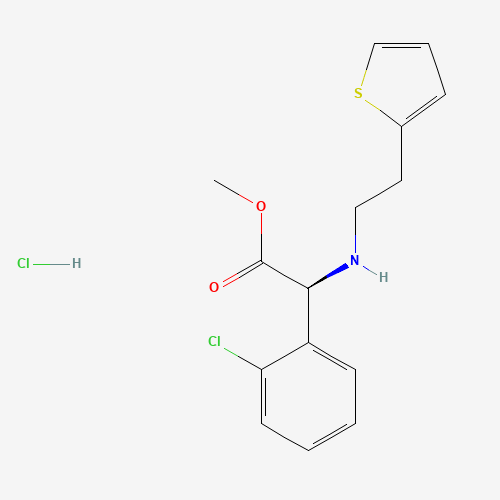 D-(+)-Methyl-alpha-(2-thienylethamino)(2-chlorophenyl)acetate hydrochloride (CAS: 141109-19-5) - Related Chemical Product