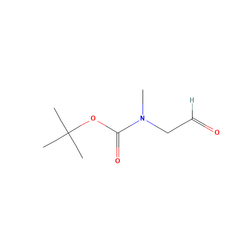 N-BOC-(METHYLAMINO)ACETALDEHYDE (CAS: 123387-72-4) - Chemical Structure and Molecular Formula 
