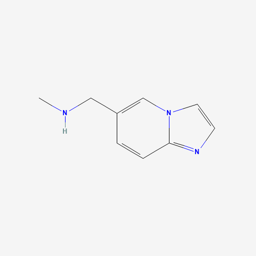 N-(IMIDAZO[1,2-A]PYRIDIN-6-YLMETHYL)-N-METHYLAMINE (CAS: 864068-82-6) - Chemical Structure and Molecular Formula 