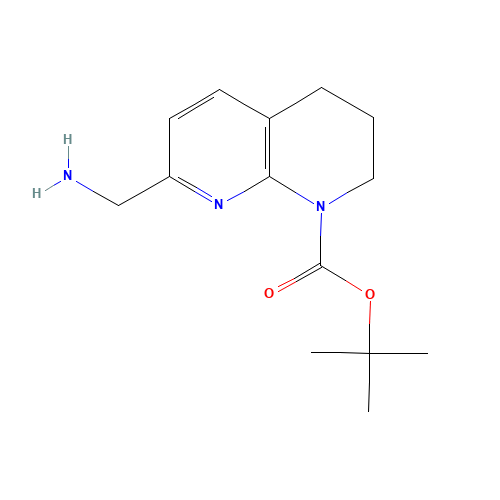 8-N-BOC-5,6,7,8-TETRAHYDRO-1,8-NAPHTHYRIDIN-2-METHYLAMINE (CAS: 886362-43-2) - Related Chemical Product
