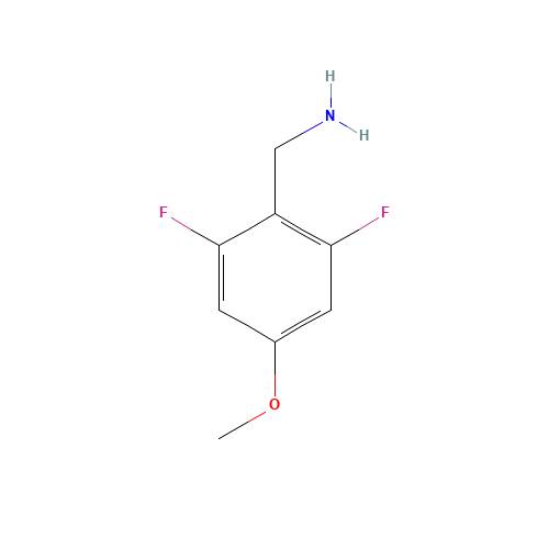 2,6-DIFLUORO-4-METHOXYBENZYLAMINE (CAS: 771573-20-7) - Chemical Structure and Molecular Formula 