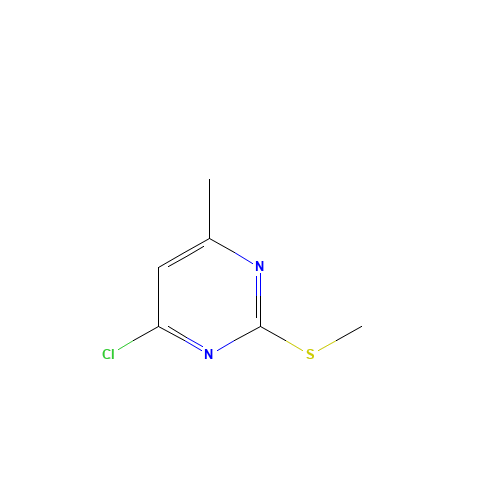4-Chloro-6-methyl-2-(methylthio)pyrimidine (CAS: 17119-73-2) - Chemical Structure and Molecular Formula 