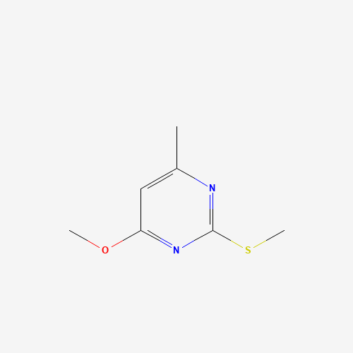 4-Methoxy-6-methyl-2-(methylthio)pyrimidine (CAS: 55749-33-2) - Chemical Structure and Molecular Formula 