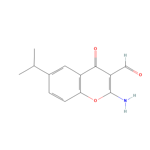 2-AMINO-6-ISOPROPYL-4-OXO-4H-BENZOPYRAN-3-CARBOXALDEHYDE (CAS: 68301-82-6) - Related Chemical Product