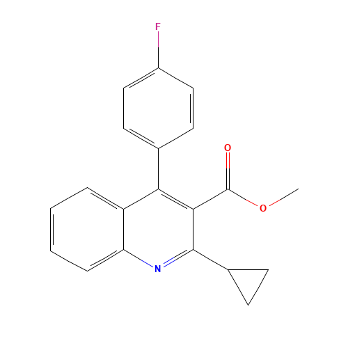 Methyl 4-(4'-fluorophenyl)-2-(cyclopropyl)-3-quinolinecarboxylate (CAS: 121659-86-7) - Related Chemical Product