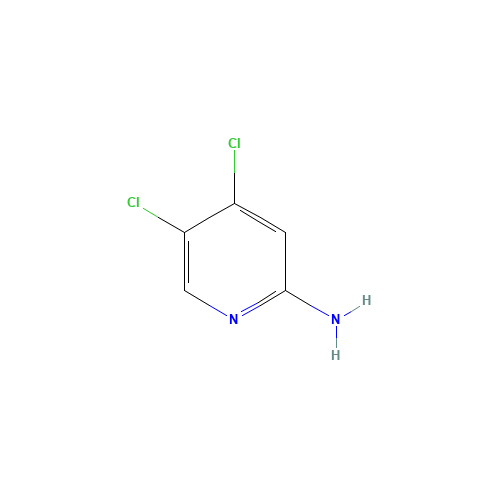 2-Amino-4,5-dichloropyridine (CAS: 188577-68-6) - Chemical Structure and Molecular Formula 