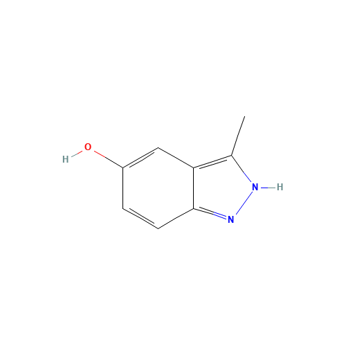3-Methyl-1H-indazol-5-ol (CAS: 904086-08-4) - Chemical Structure and Molecular Formula 