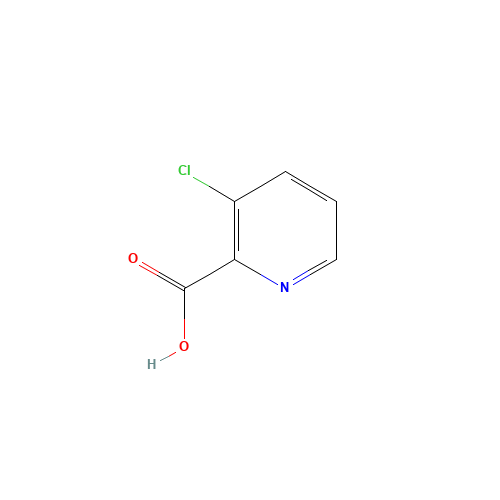 3-Chloropicolinic acid (CAS: 57266-69-0) - Chemical Structure and Molecular Formula 