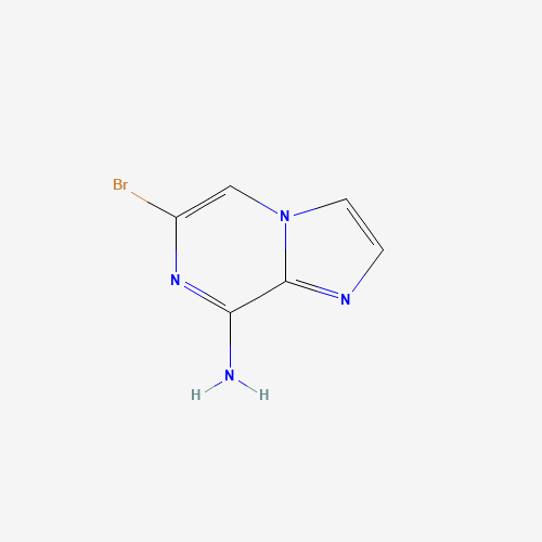 6-bromoimidazo[1,2-a]pyrazin-8-amine (CAS: 117718-84-0) - Chemical Structure and Molecular Formula 