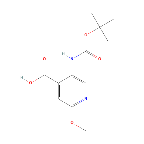 5-(TERT-BUTOXYCARBONYLAMINO)-2-METHOXYPYRIDINE-4-CARBOXYLIC ACID (CAS: 183741-86-8) - Related Chemical Product