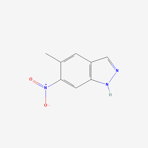6-NITRO-5-METHYL (1H)INDAZOLE (CAS: 72521-00-7) - Chemical Structure and Molecular Formula 