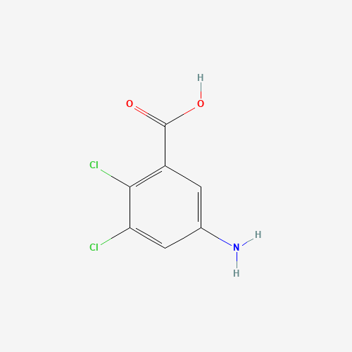 Benzoic acid,5-amino-2,3-dichloro-(9CI) (CAS: 50917-32-3) - Chemical Structure and Molecular Formula 