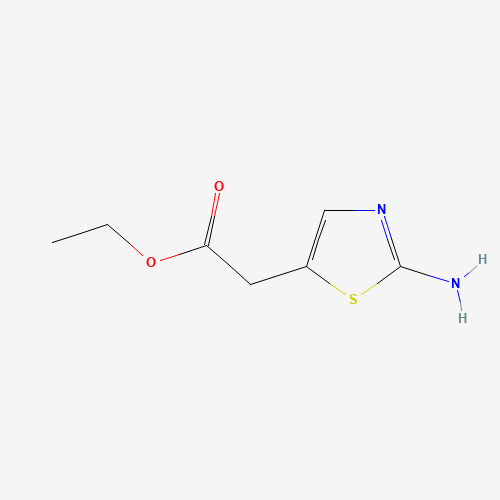 ETHYL 2-(2-AMINOTHIAZOL-5-YL)ACETATE (CAS: 62557-32-8) - Chemical Structure and Molecular Formula 