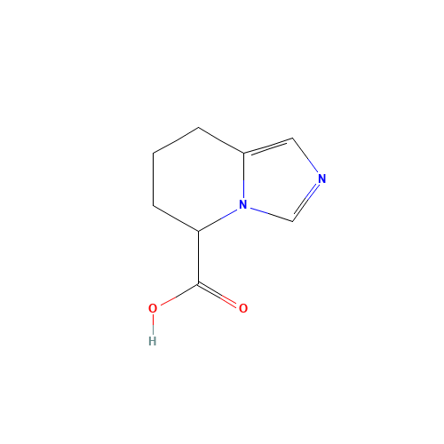 Imidazo[1,5-a]pyridine-5-carboxylic acid,5,6,7,8-tetrahydro- (CAS: 873785-69-4) - Chemical Structure and Molecular Formula 