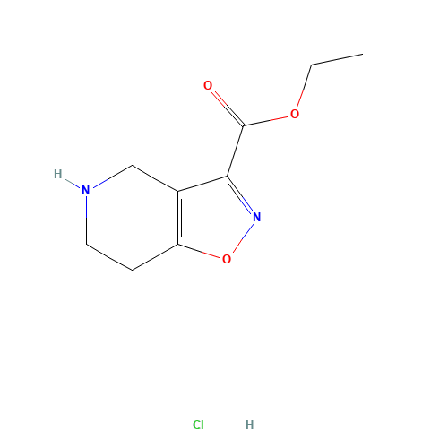 Isoxazolo[4,5-c]pyridine-3-carboxylic acid,4,5,6,7-tetrahydro-,ethyl ester,monohydrochloride (CAS: 912265-91-9) - Related Chemical Product