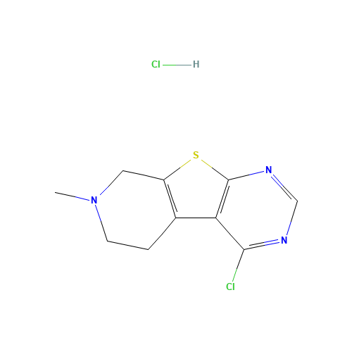 Pyrido[4',3':4,5]thieno[2,3-d]pyrimidine,4-chloro-5,6,7,8-tetrahydro-7-methyl-,monohydrochloride (CAS: 26830-30-8) - Related Chemical Product