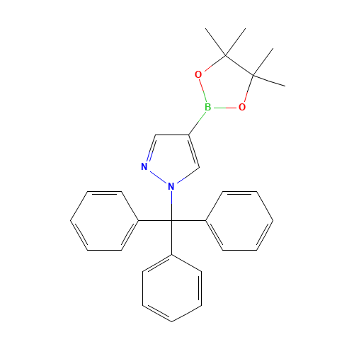 4-(4,4,5,5-Tetramethyl-[1,3,2]dioxaborolan-2-yl)-1-trityl-1H-pyrazole (CAS: 863238-73-7) - Related Chemical Product