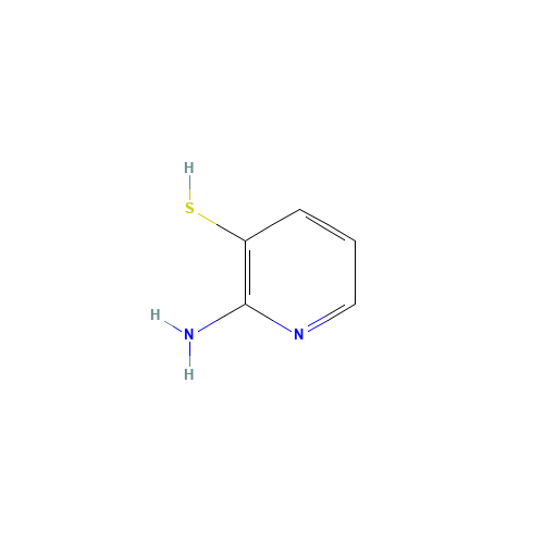 3-Pyridinethiol,2-amino-(9CI) (CAS: 110402-20-5) - Chemical Structure and Molecular Formula 