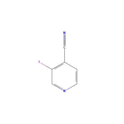 3-IODOPYRIDINE-4-CARBONITRILE (CAS: 10386-28-4) - Chemical Structure and Molecular Formula 