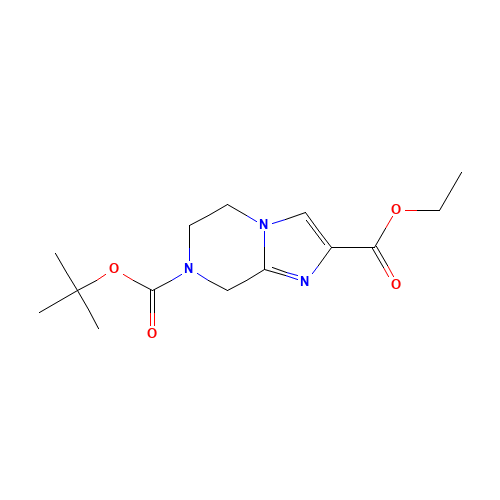 7-tert-butyl 2-ethyl 5,6-dihydroimidazo[1,2-a]pyrazine-2,7(8H)-dicarboxylate (CAS: 1053656-22-6) - Related Chemical Product