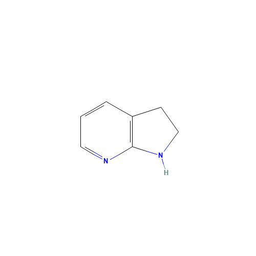 2,3-DIHYDRO-1H-PYRROLO[2,3-B]PYRIDINE (CAS: 10592-27-5) - Chemical Structure and Molecular Formula 