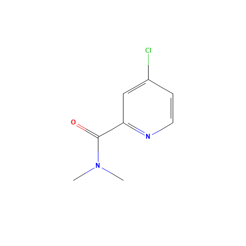 4-CHLORO-N,N-DIMETHYL-PYRIDINE-2-CARBOXAMIDE (CAS: 114780-06-2) - Chemical Structure and Molecular Formula 