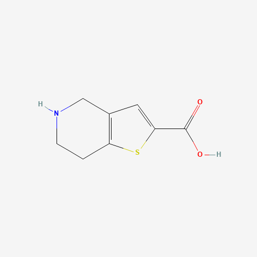 4,5,6,7-tetrahydrothieno[3,2-c]pyridine-2-carboxylic acid (CAS: 116118-98-0) - Chemical Structure and Molecular Formula 